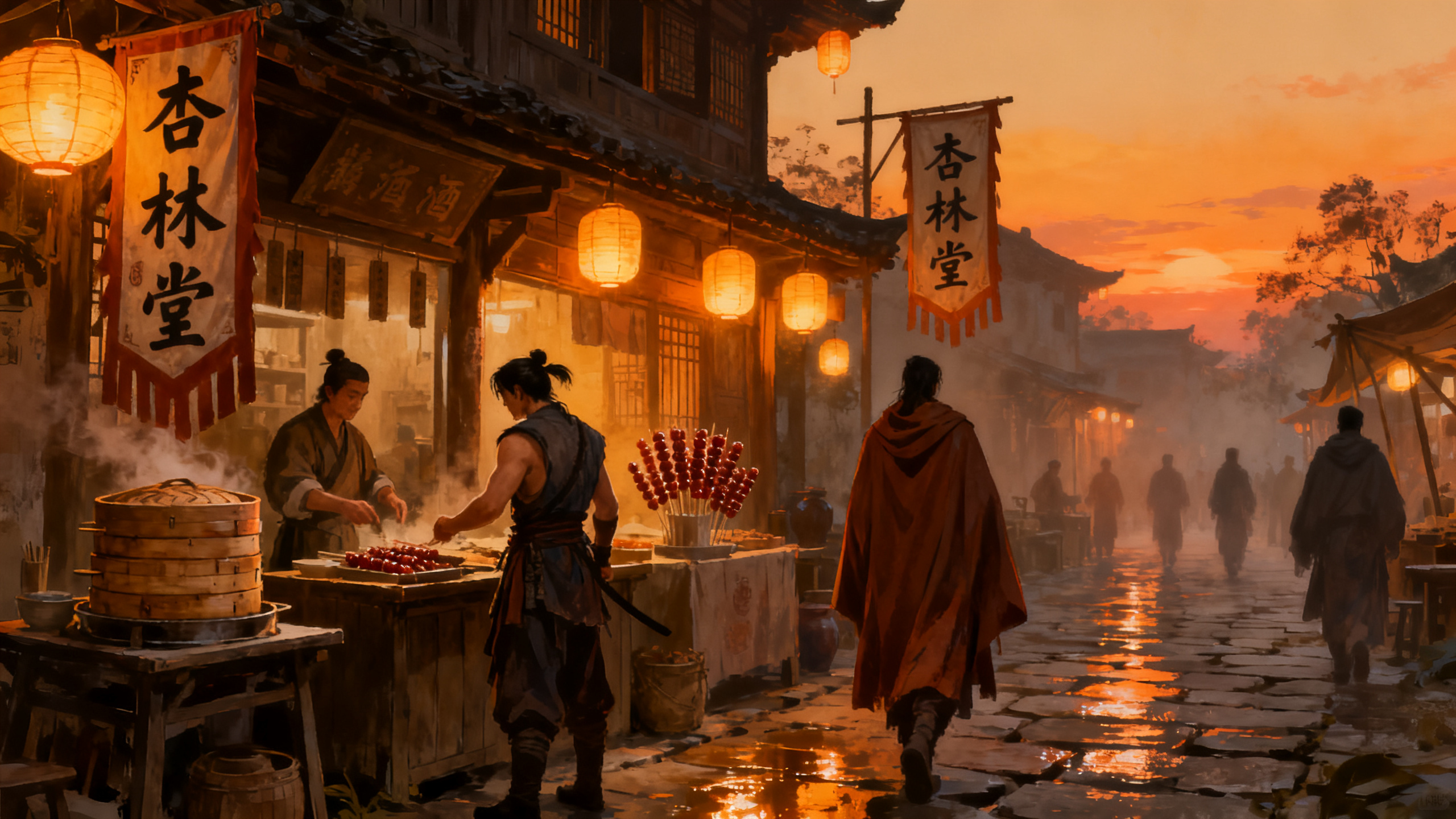 天龙八部私服发布网·60 级段装备获取路线:确定主属性路线配图:市集材料交易长街